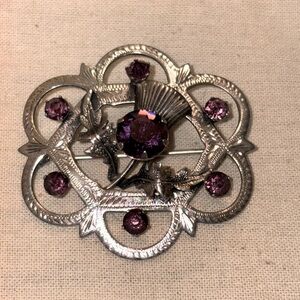 Rare find 925 Ward Brothers vintage Scottish thistle brooch